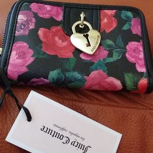 Juicy couture black romantic wallet nwt